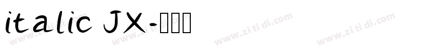 italic JX字体转换